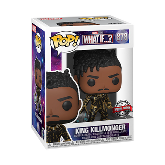 Funko Pop Marvel: What If? - King Killmonger Exclusivo - Akiba
