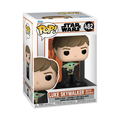 Funko Pop Star Wars: Mandalorian - Luke con Baby Yoda Grogu