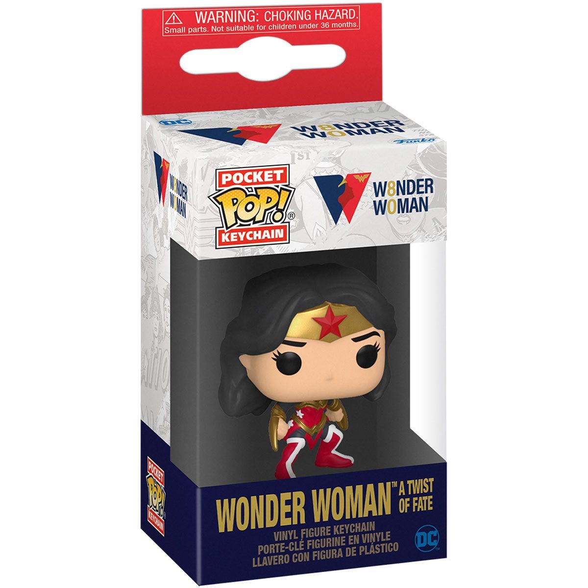 Funko Pop Keychain: Wonder Woman 80 - Mujer Maravilla Giro del Destino Llavero - Akiba