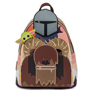 Loungefly X Star Wars: El Mandaloriano - Mando en Bantha Mini Mochila