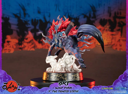 First 4 Figures Okami: Oki Forma de Lobo 8 Pulgadas Edicion Estandar