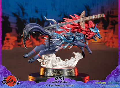 First 4 Figures Okami: Oki Forma de Lobo 8 Pulgadas Edicion Estandar