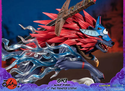 First 4 Figures Okami: Oki Forma de Lobo 8 Pulgadas Edicion Estandar