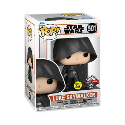 Funko Pop Star Wars: The Mandalorian - Luke Skywalker con Capa Glow Exclusivo Preventa - Akiba