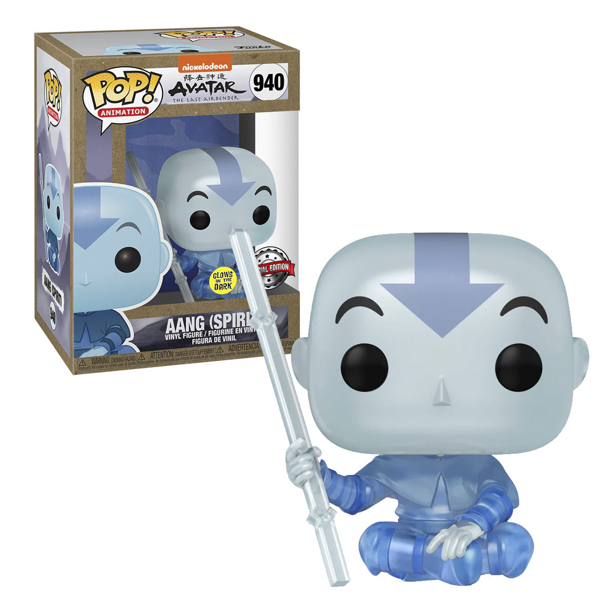 Funko Pop Animation: Avatar - Avatar Aang Espiritu Exclusivo