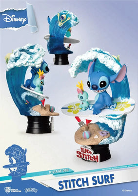 Beast Kingdom Diorama Stage Disney: Lilo y Stitch - Stitch Surfeando - Akiba