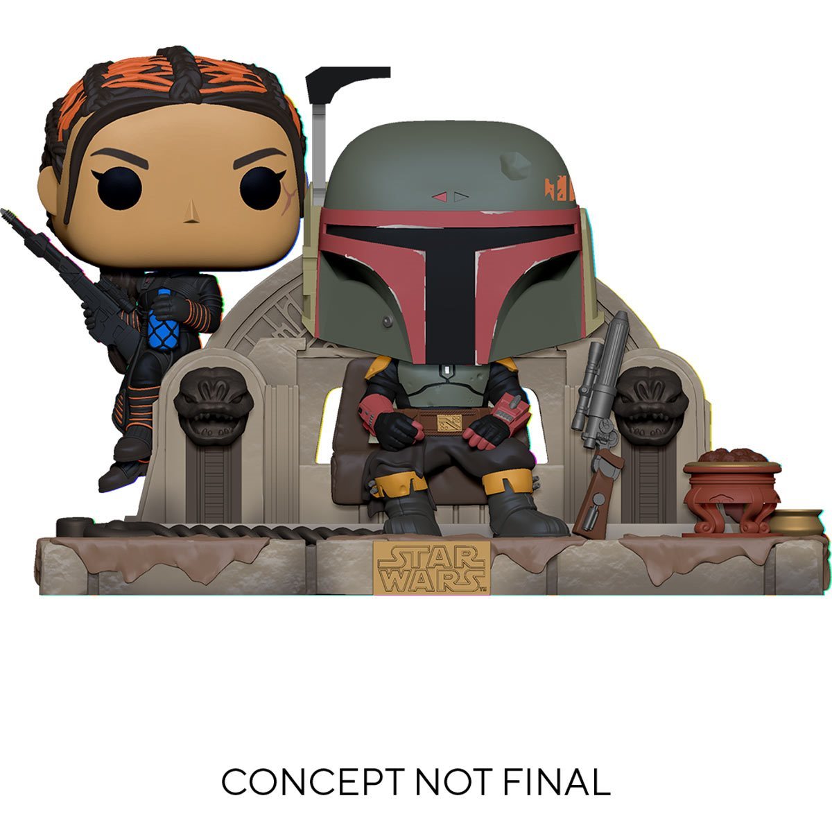 Funko Pop Moment: Mandalorian - Boba Fett y Fennec Shand - Akiba