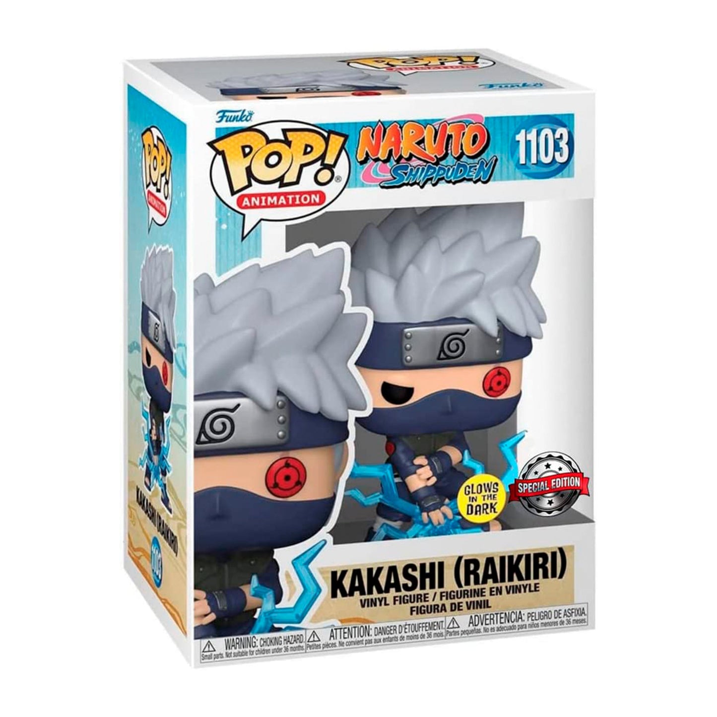 Funko Pop Animation: Naruto - Kakashi Raikiri Glow Exclusivo